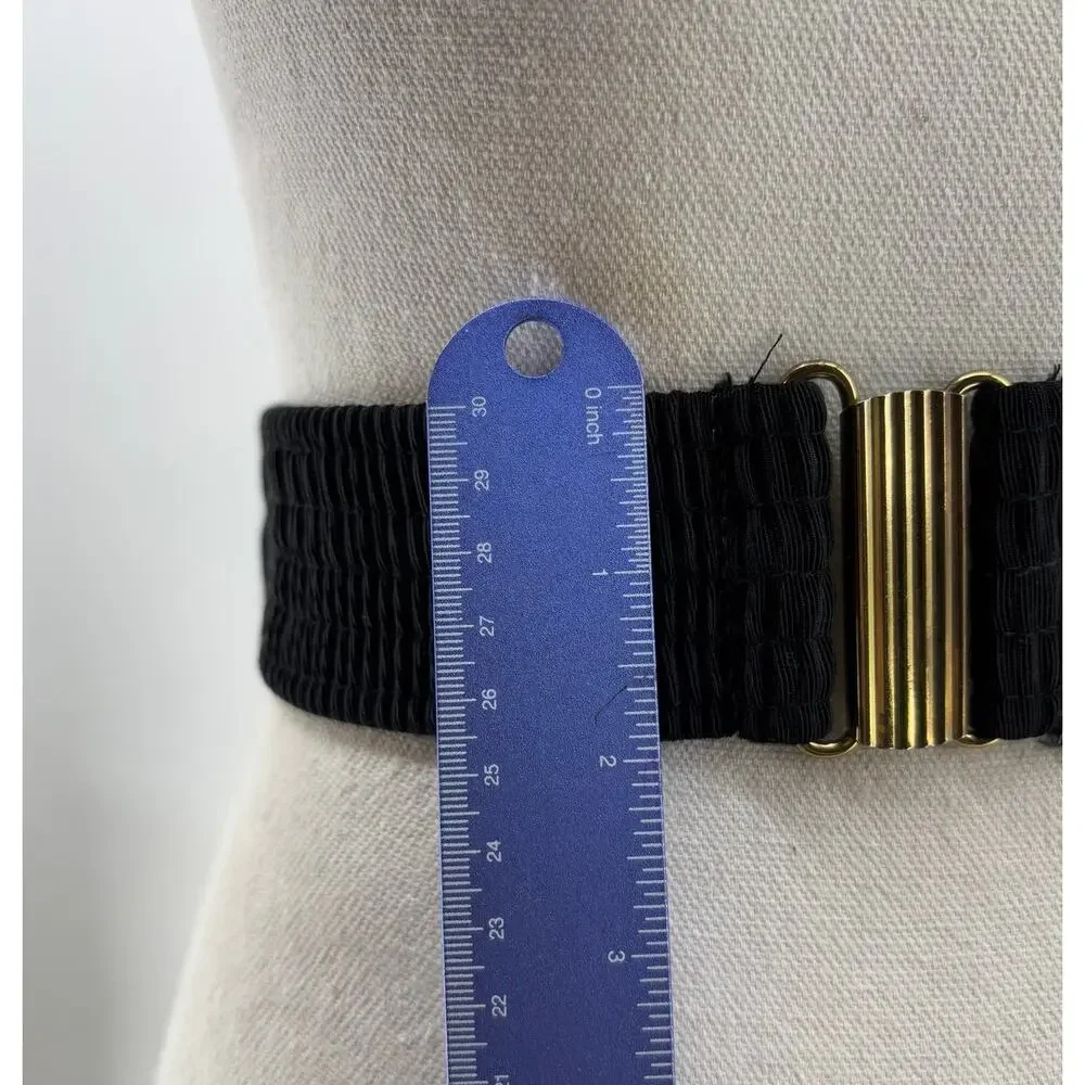 Vtg Cummerbund Belt Women's Puffy Fabric Belt Brown Tan OS